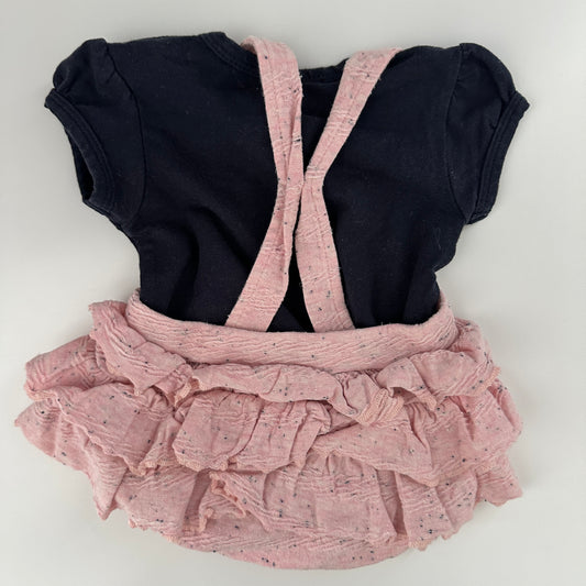 Baby Latzkleid Set Hello Rosa Gr. 62