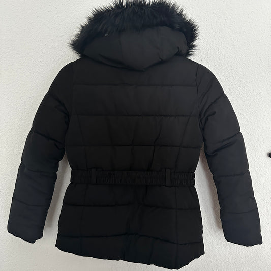 Winterjacke mit schwarzem Fell Gr. 140