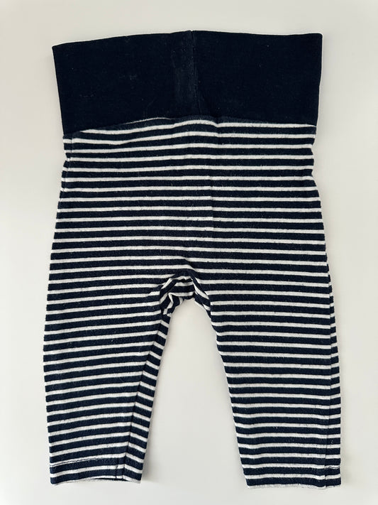 Baby Leggings Gestreift Dunkelblau Gr. 68