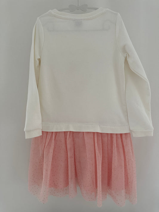 Kleid weiss/rosa Hello Kitty Gr. 110/116