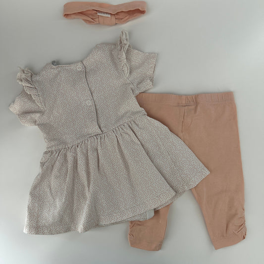 Baby Set Kleid & Leggings Gr. 62 & 68