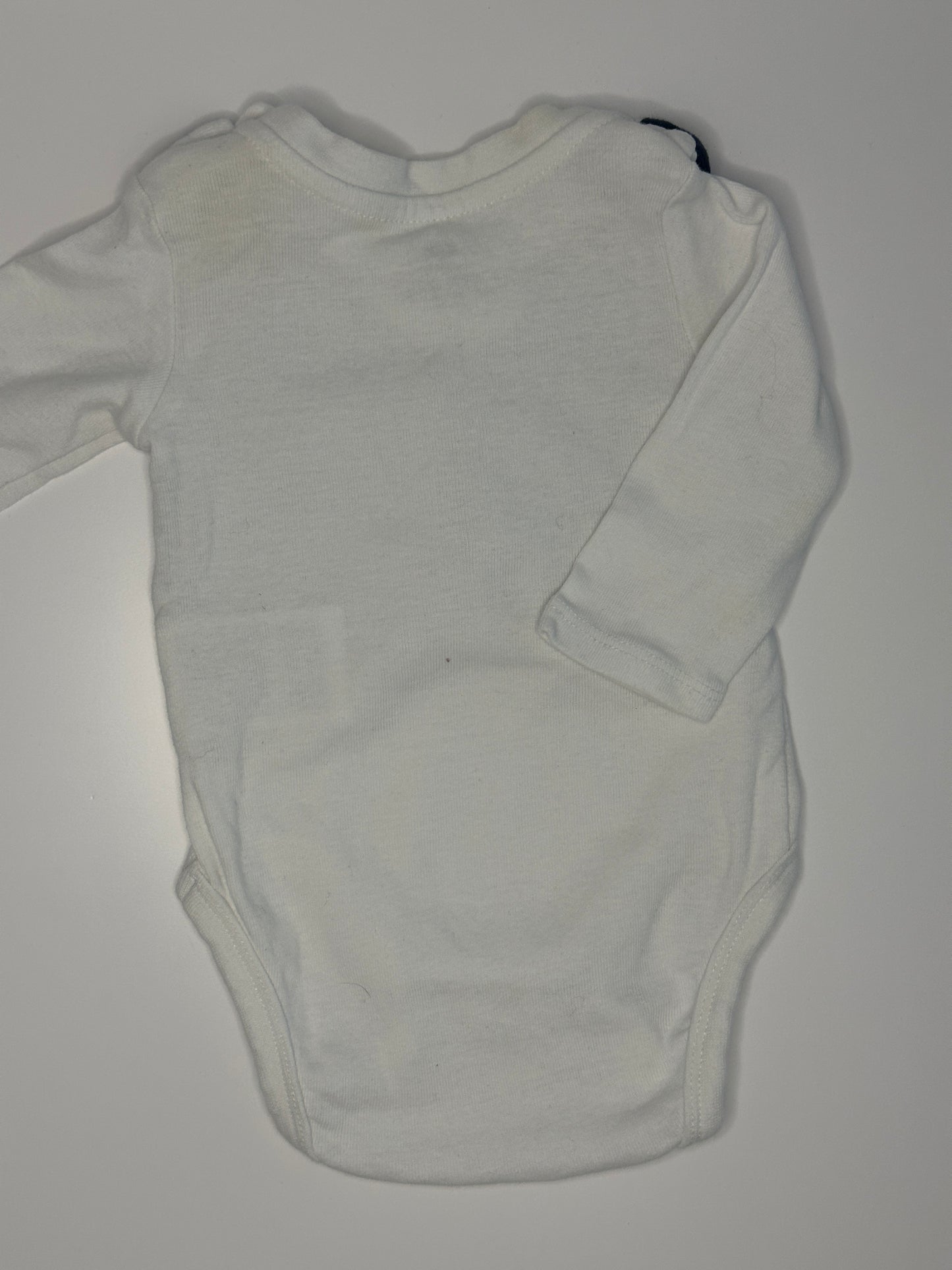 Langarm Body mit Fliege Gr. 56