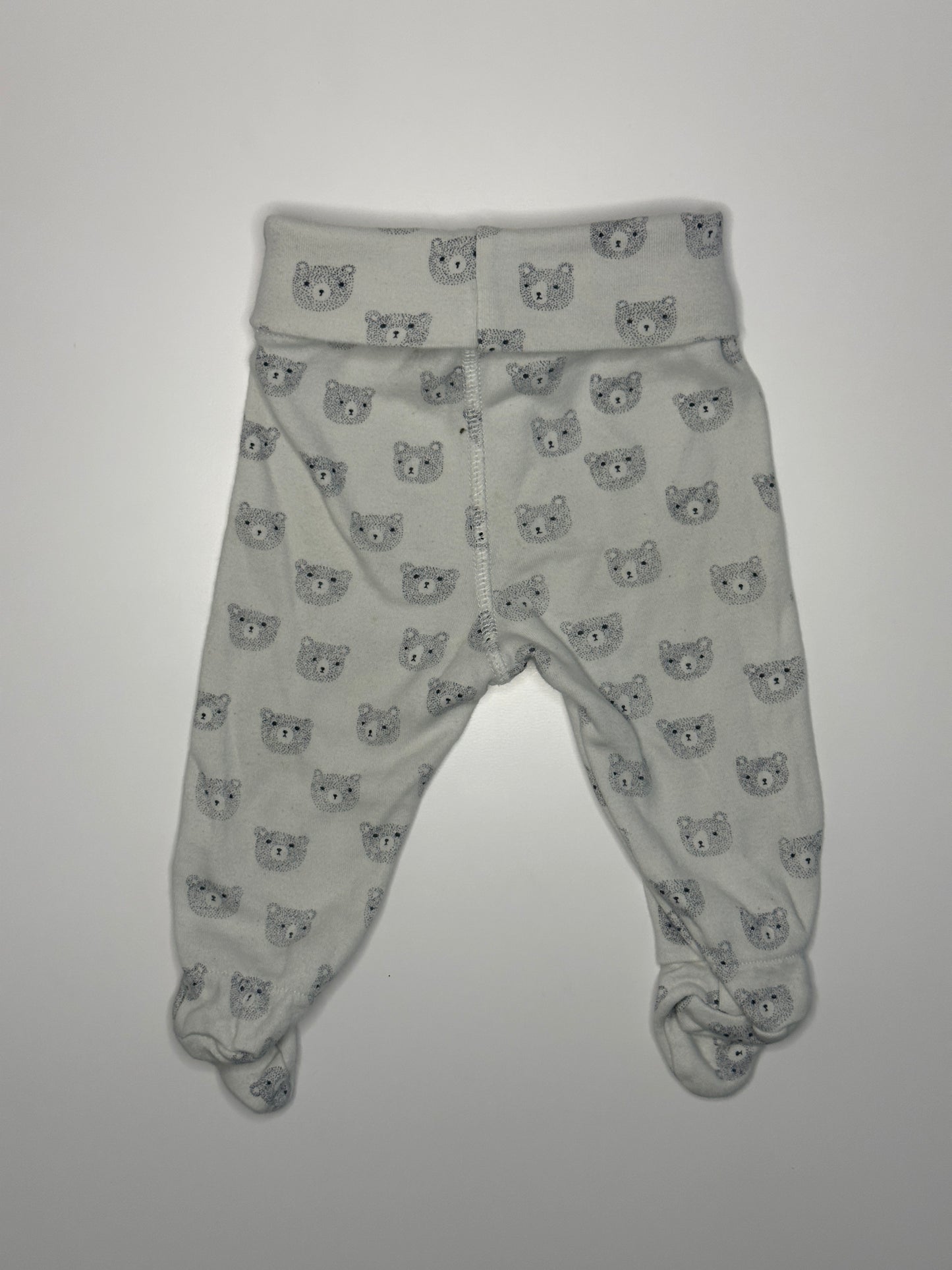 Lange Hose mit Füsslingen Bären Gr. 50