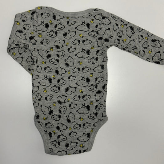 Baby Body Peanuts Snoopy grau Gr. 62/68