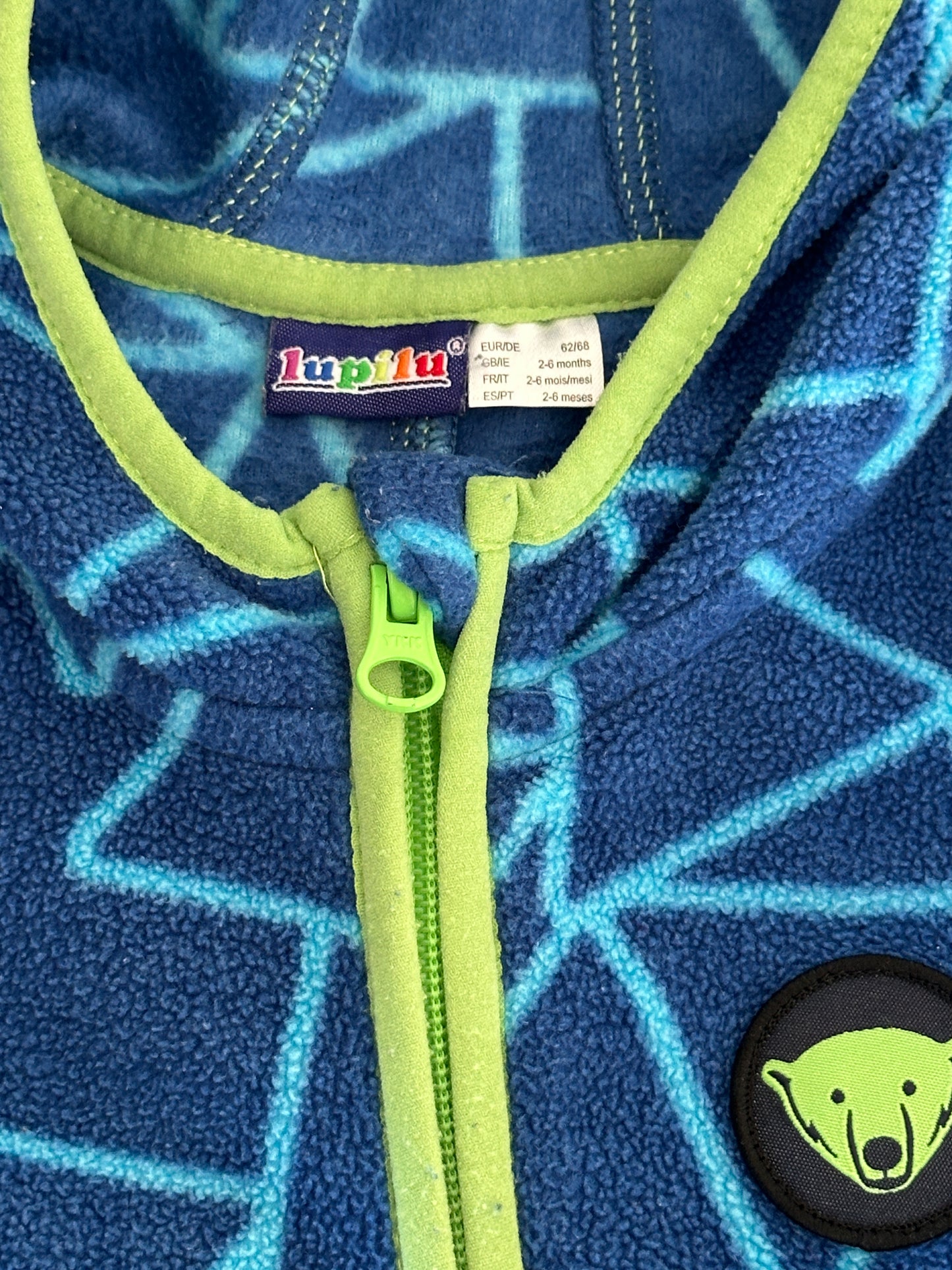 Kuschliger Overall mit umklappbaren Füssen Gr. 62/68