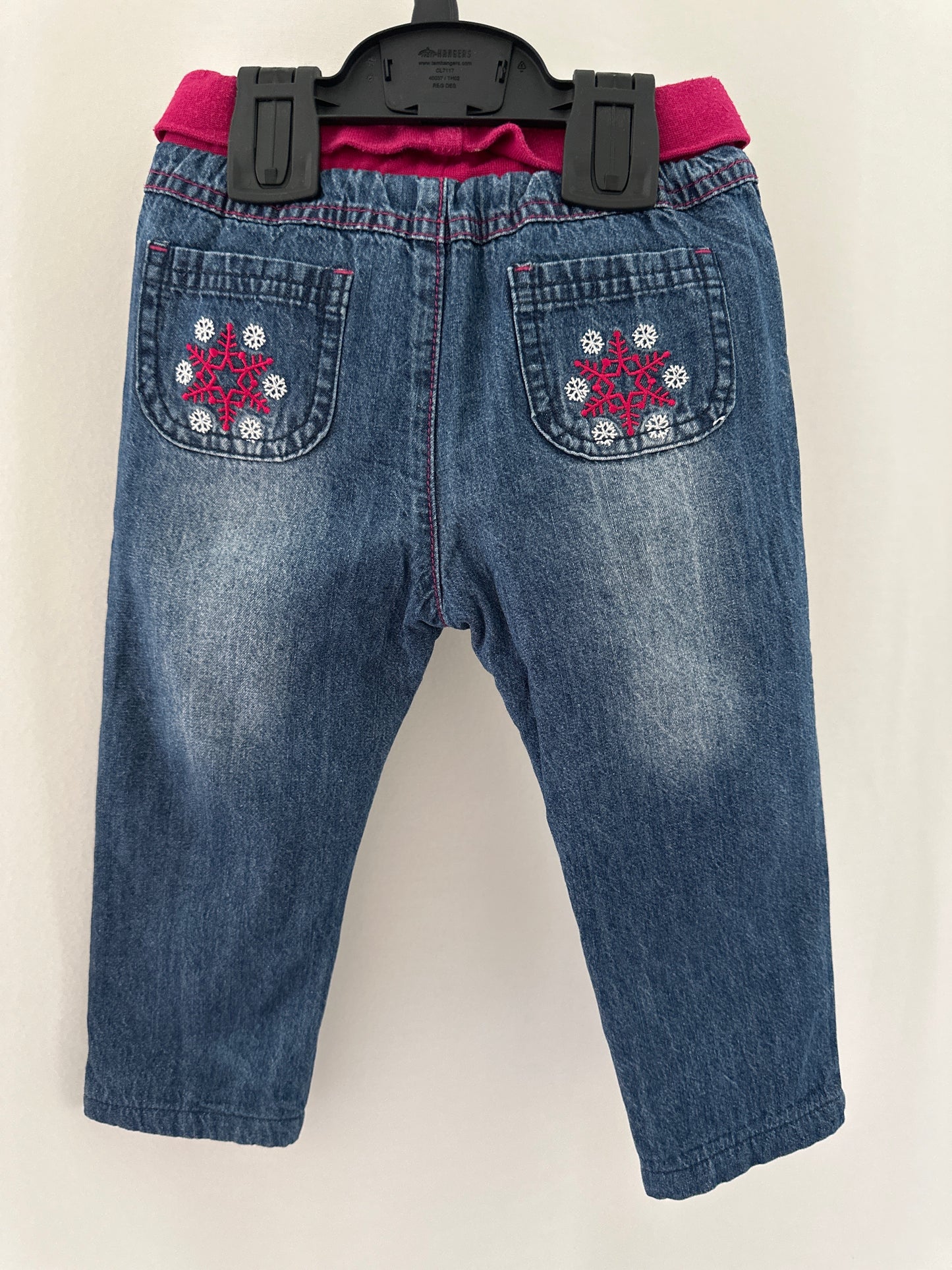 Hose lang (gefüttert) mit Schneemann Gr. 86