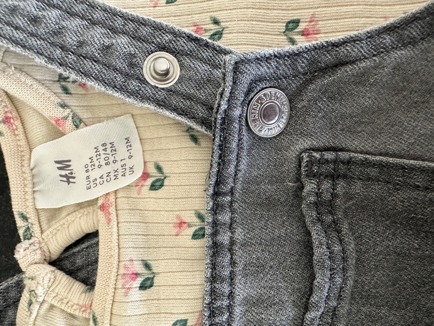 Latzhosen-Kleid mit Pullover Set Gr. 80