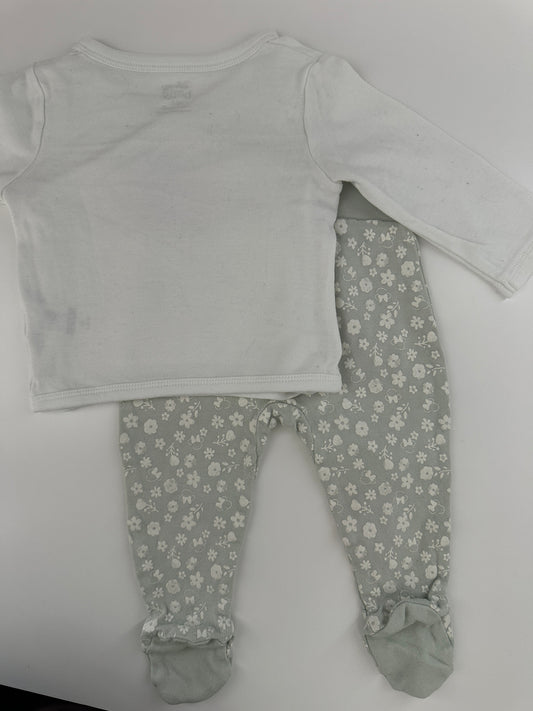 Baby Set Minnie Mouse Body & Hose Blumen Gr. 68