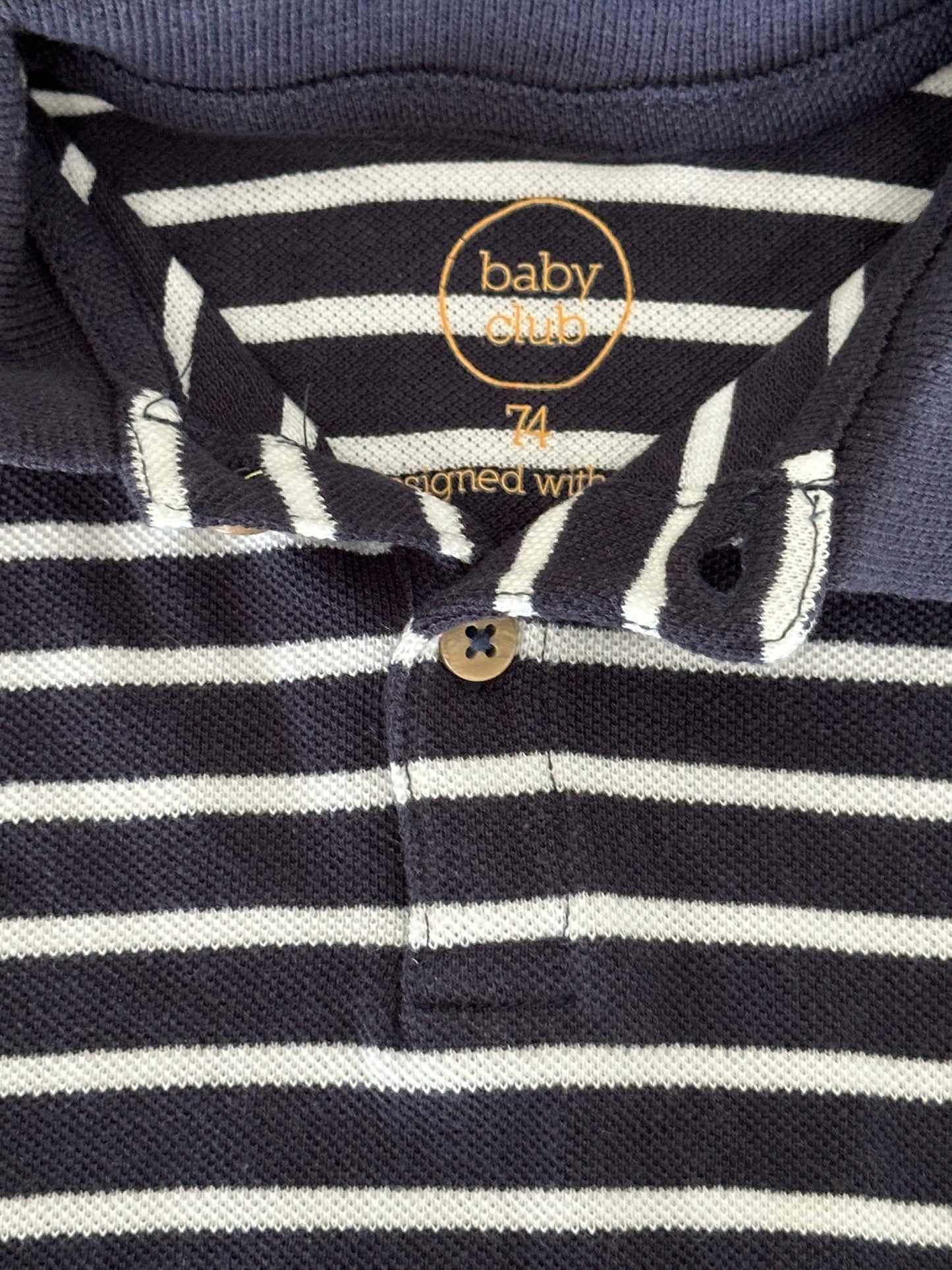 T-Shirt mit Kragen / Poloshirt Gr. 74