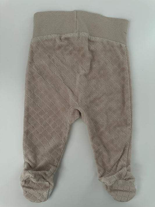 Baby Hose mit Füssen C&A Gr. 62 Beige