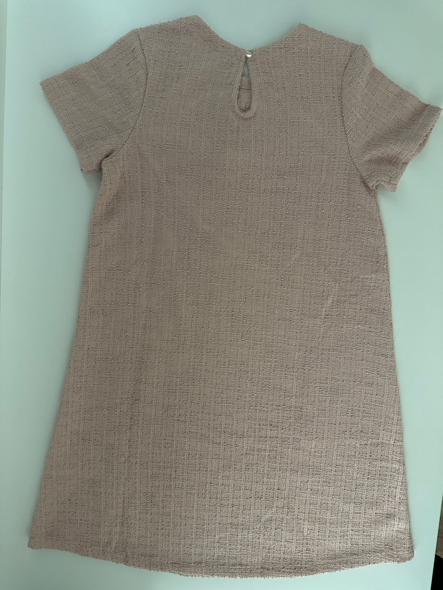 H&M Mädchen Kleid Altrosa mit Schleifen Gr. 140