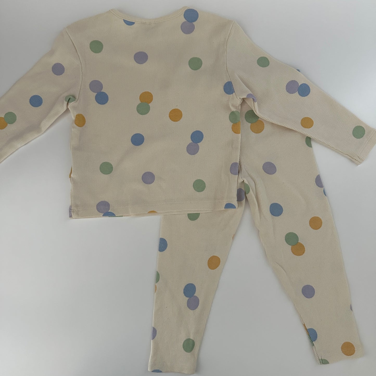 Lily & Dan 2-teiliges Set Punkte Creme Gr. 86/92