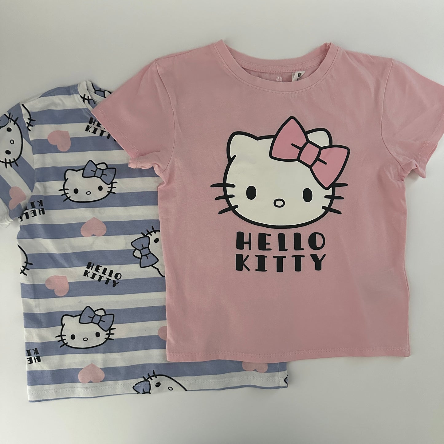 H&M Hello Kitty T-Shirt Set Rosa/Lila Gr. 110/116