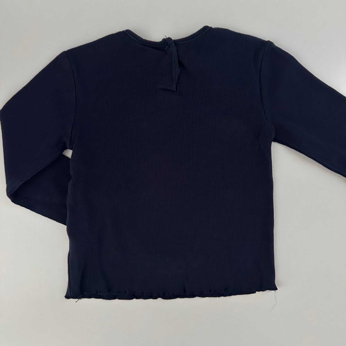 Smile Langarmshirt Dunkelblau mit Einhorn Gr. 86/92