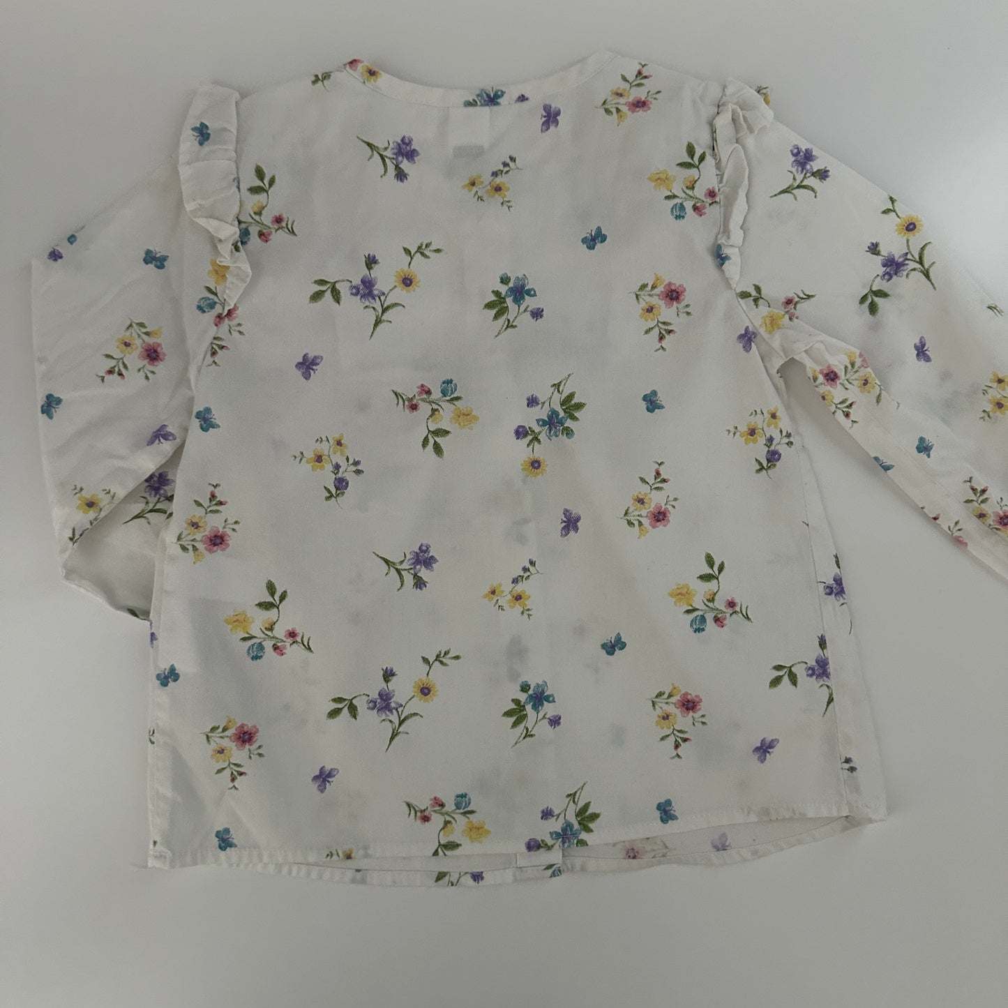 LC Waikiki Blumenbluse Weiss Gr. 92/98