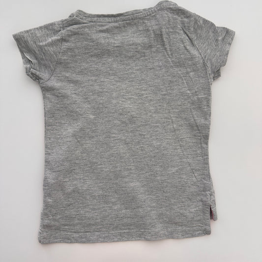 Bluezoo Mädchen T-Shirt Hase Grau/Rosa 12–18 Monate