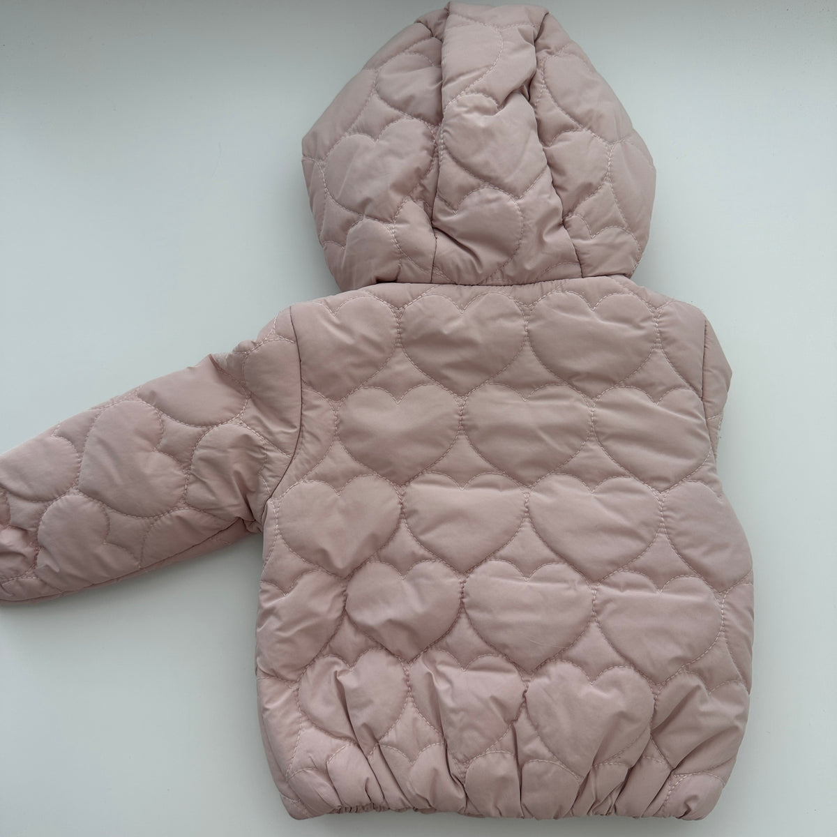 Little & Loved Baby Steppjacke Rosa mit Herzsteppung Grösse 74
