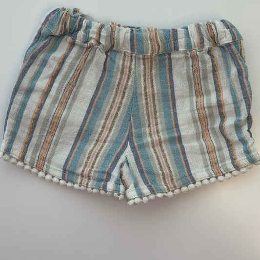 Shorts Manor Baby gestreift mit Pompons | Gr. 68