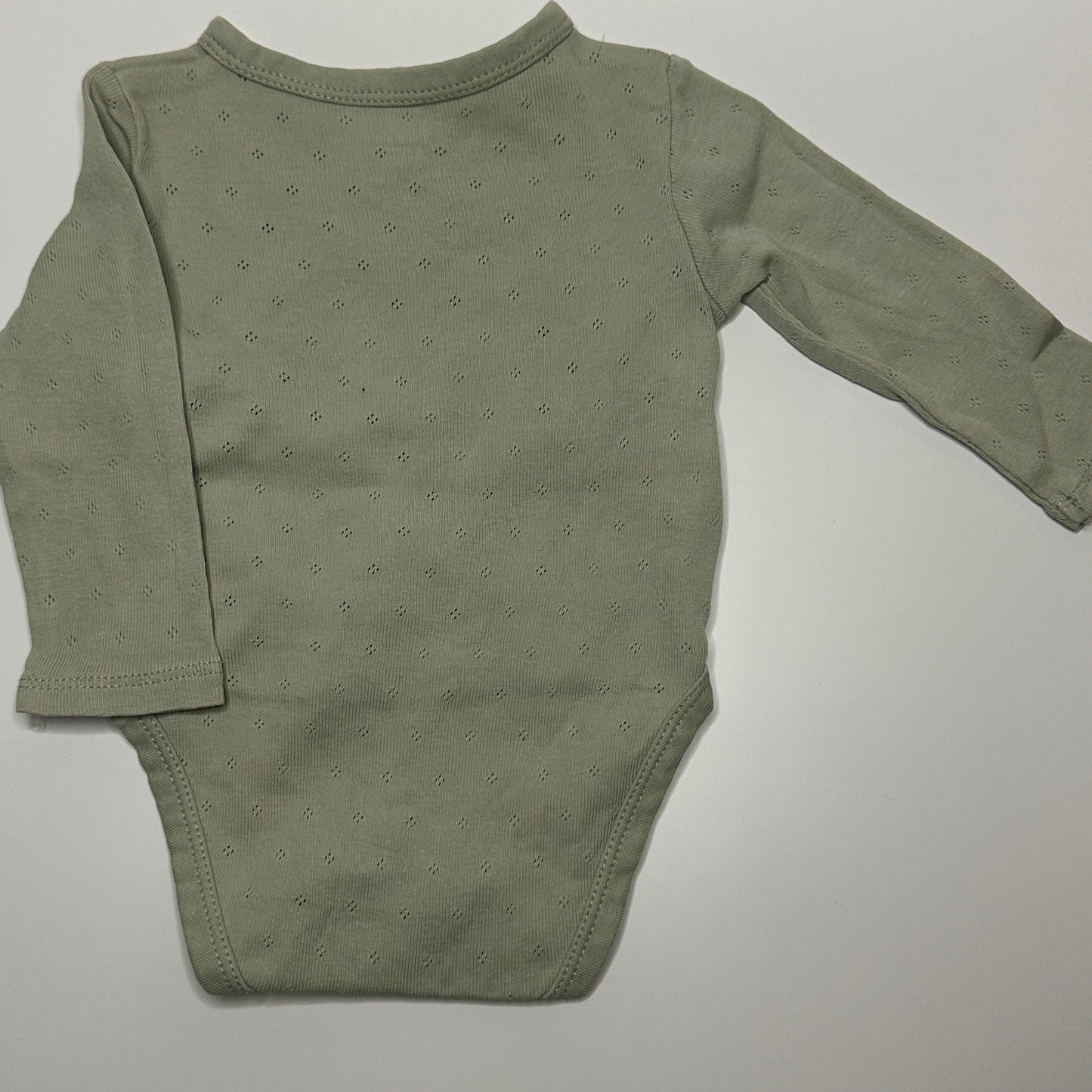 Baby Wickelbody in Grün Gr. 62