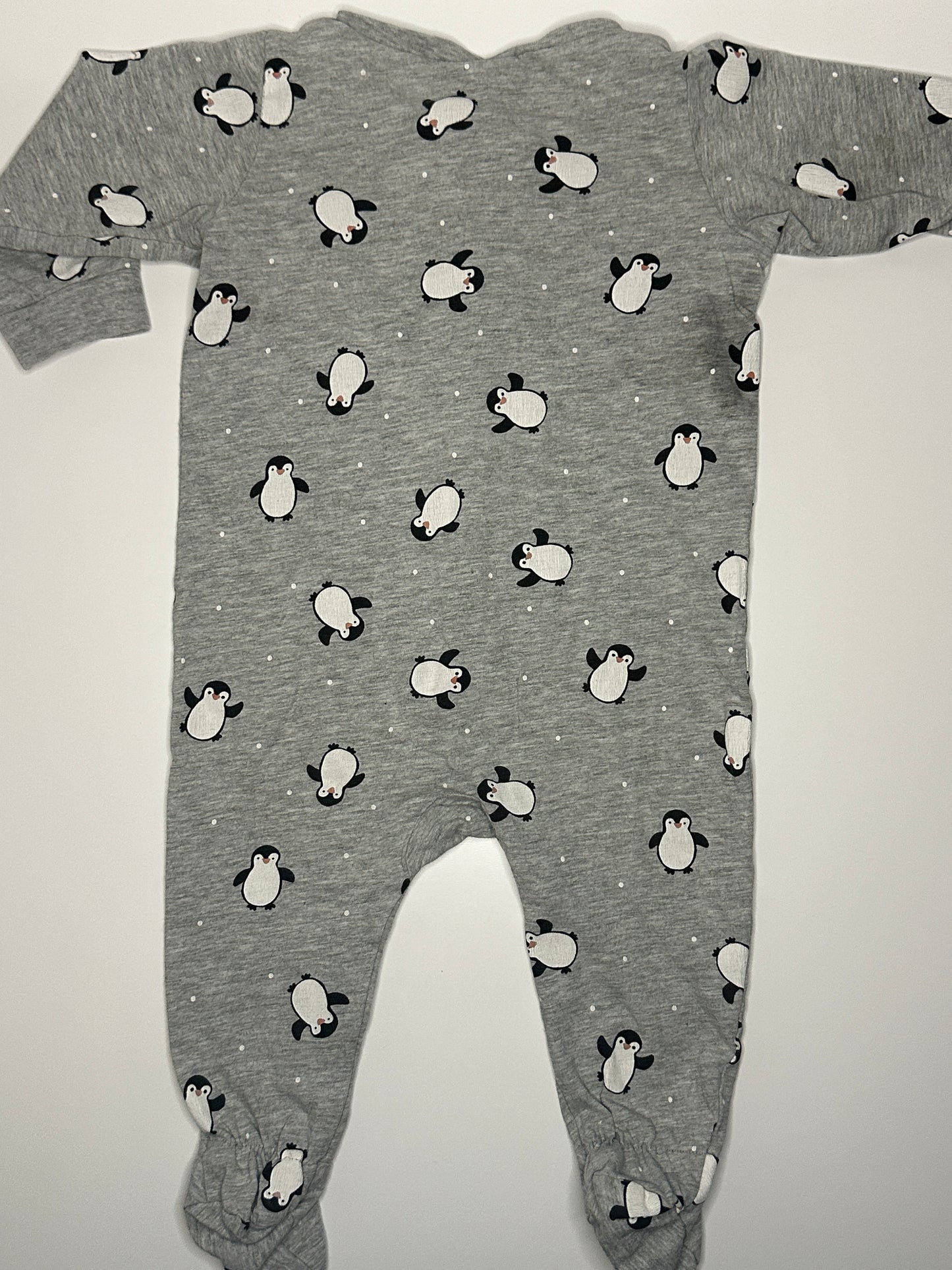 Babystrampler mit Pinguinmotiv Gr. 62