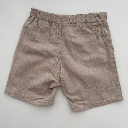 H&M Leinenshorts in Beige – Gr. 92