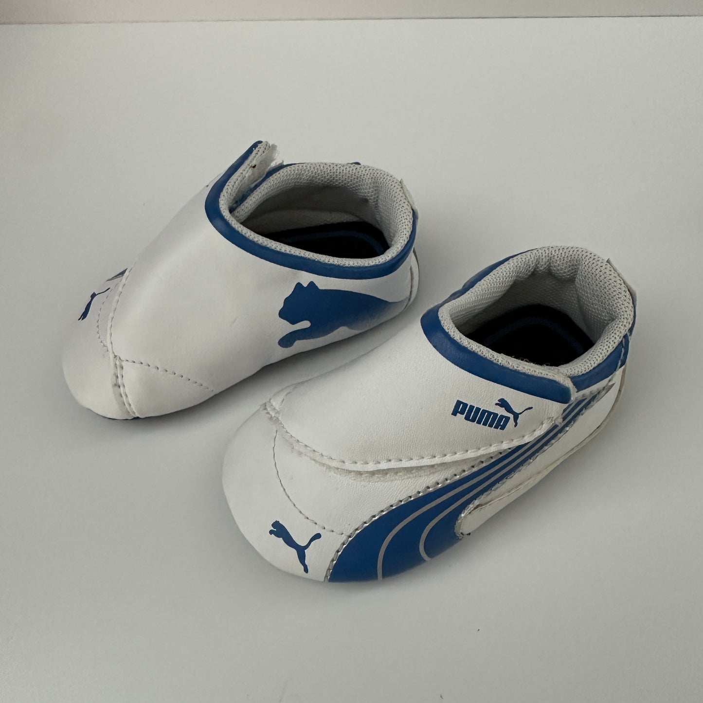 Puma Baby Schuhe Weiss Blau Gr. 17