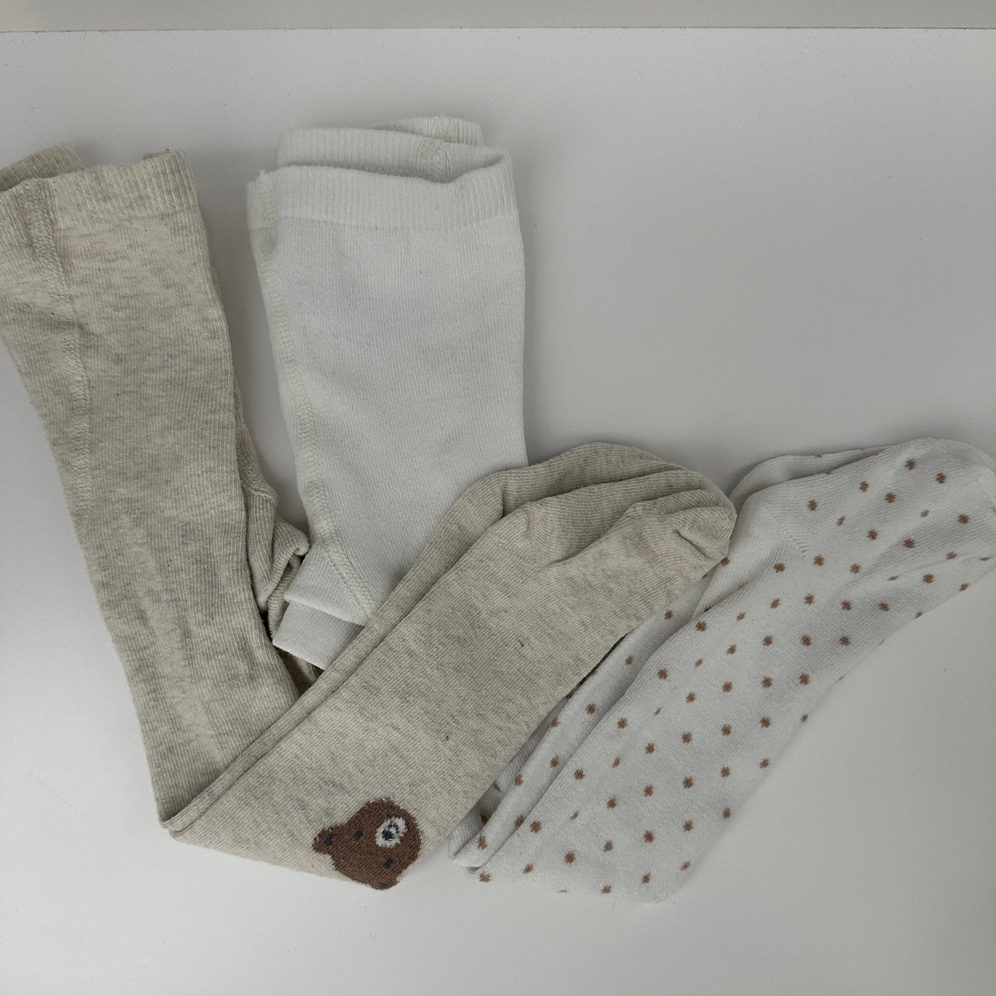 Baby Strumpfhosen Set Beige (2er) Gr. 68/74