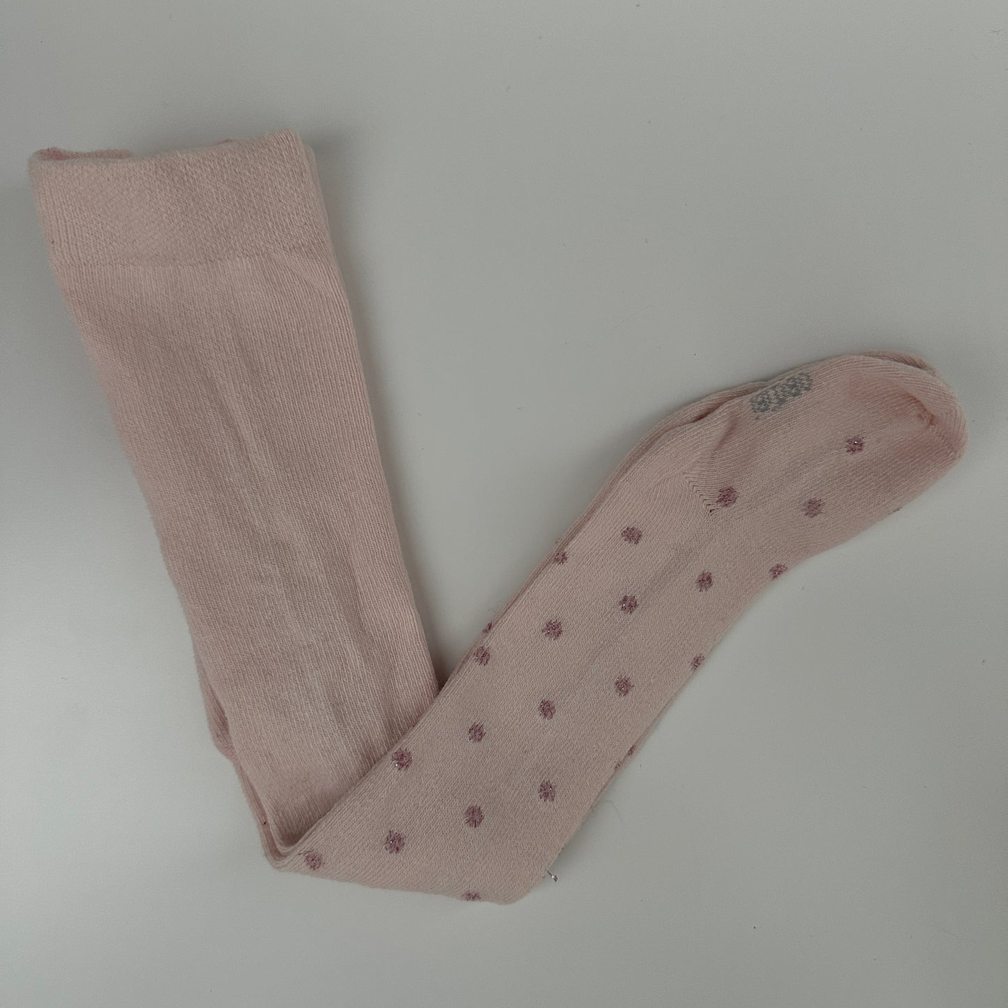 Baby Strumpfhose Rosa Punkte Gr. 62/68