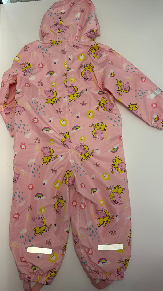 Peppa Pig Regenanzug mit Kapuze – Rosa, Grösse 86/92