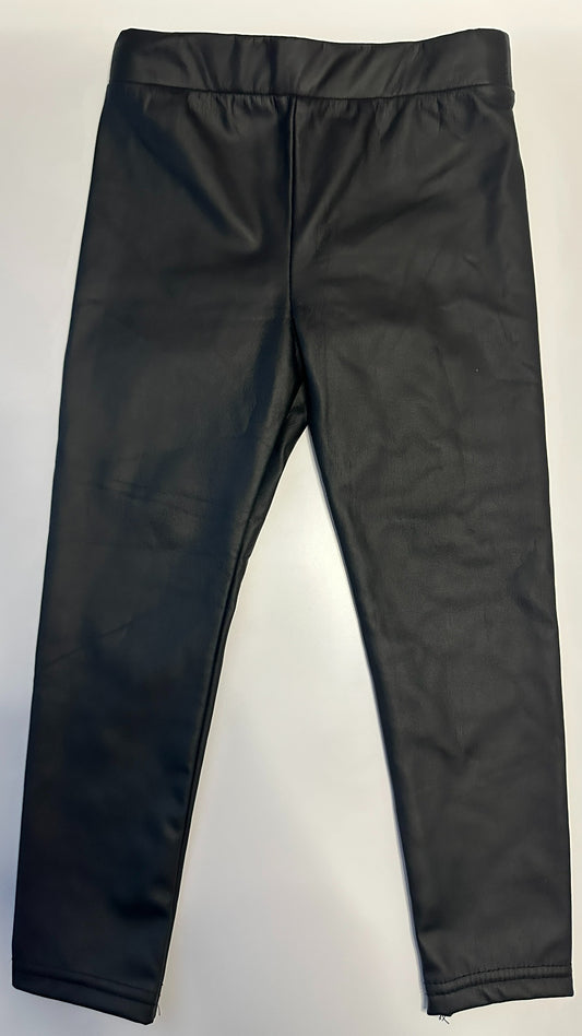 Primark Kunstleder-Leggings Schwarz – Grösse 104