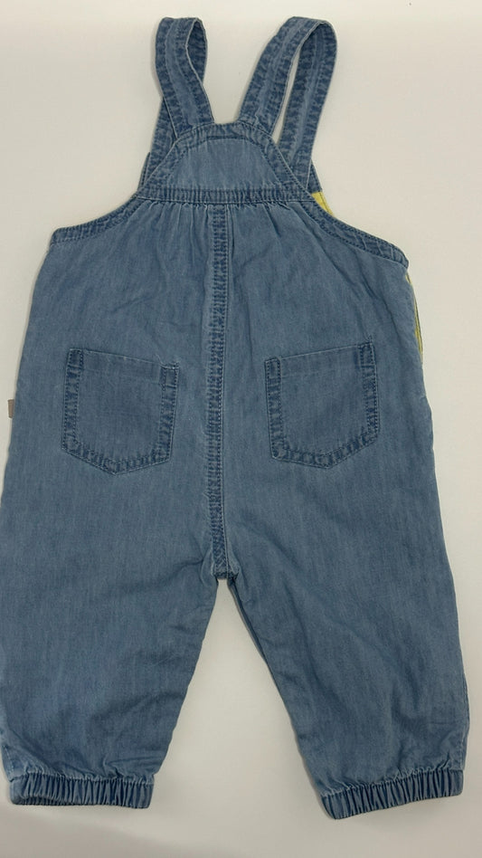Baby Latzhose Jeans Blau Gr. 68 von Smile