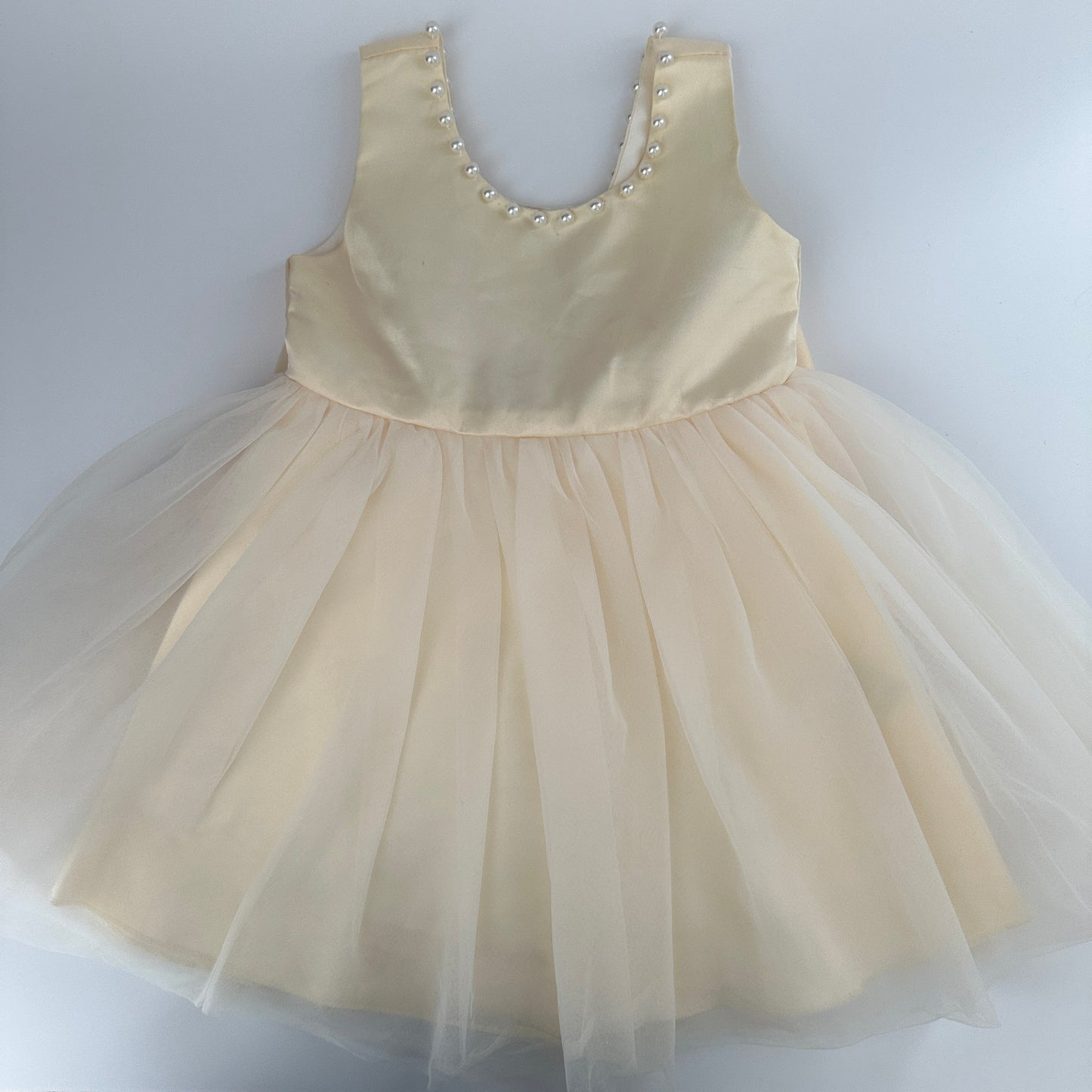 Baby Kleid Beige festlich Tüll Gr. 104 (4Y)