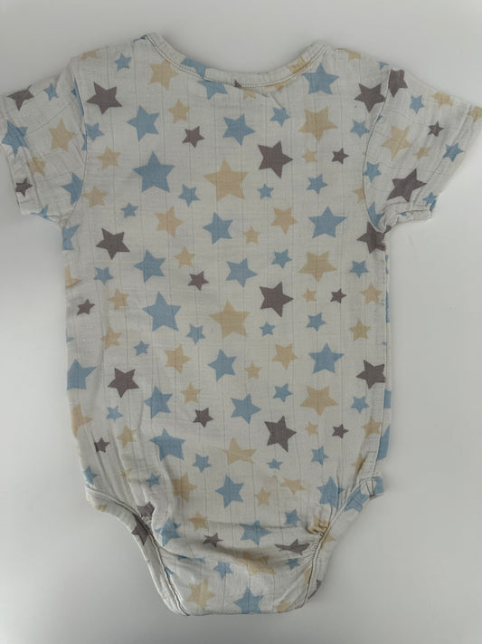 Lupilu Baby Body Sterne Kurzarm Creme Gr. 86/92
