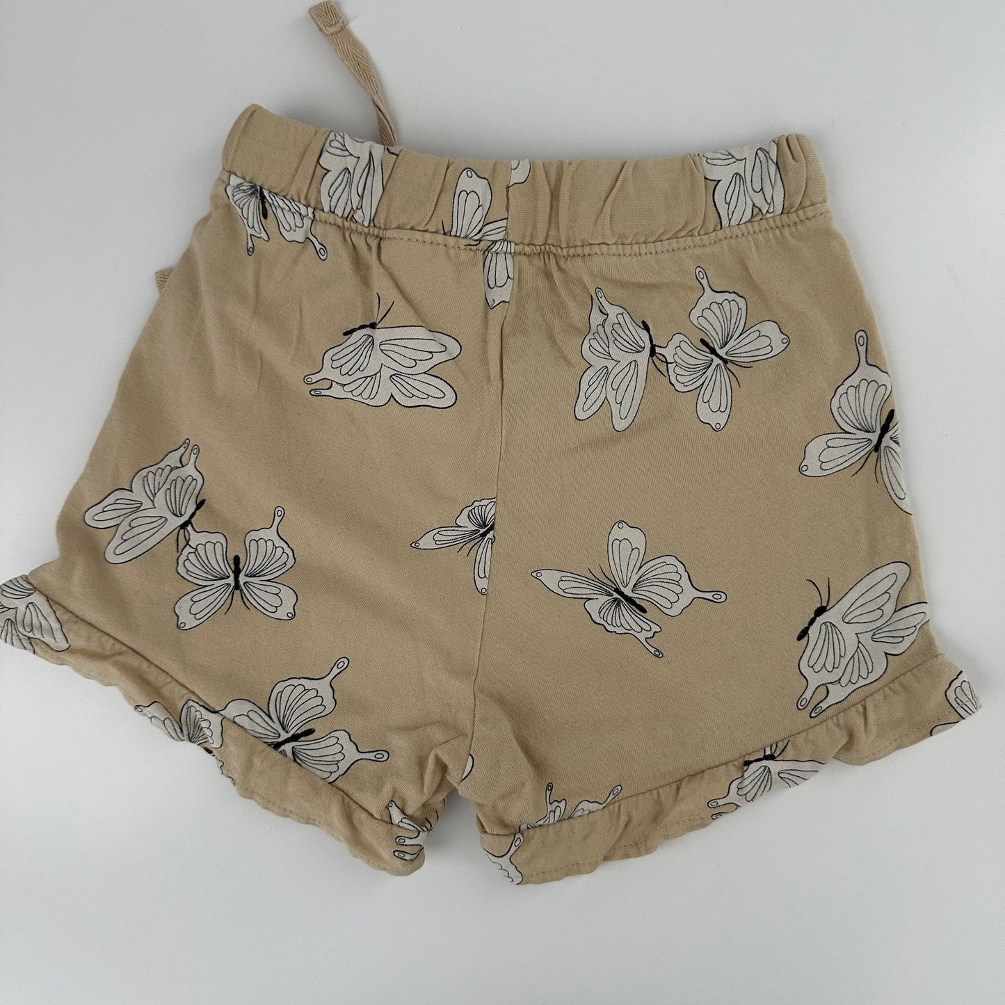 H&M Baby Shorts Beige mit Schmetterlingen Gr. 86