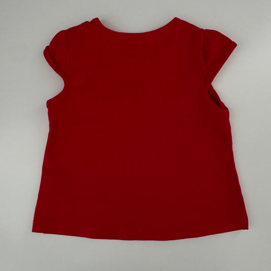 Baby T-Shirt Rot mit Schleifen Gr. 68/74