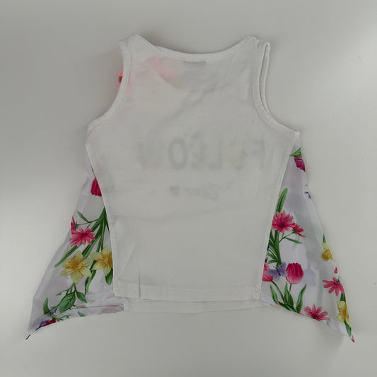 Y.M.S. Original Baby Top „Follow Your“ mit Blumen & Schleife Gr. 68