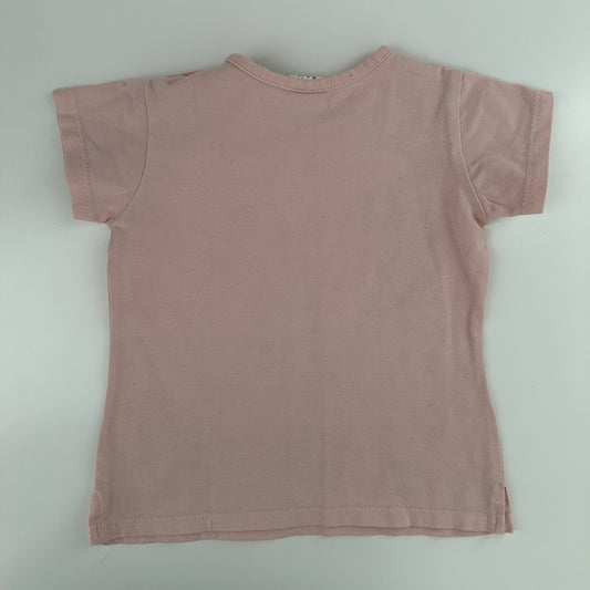 ZARA Baby T-Shirt Rosa mit Katzenprint Gr. 86/92