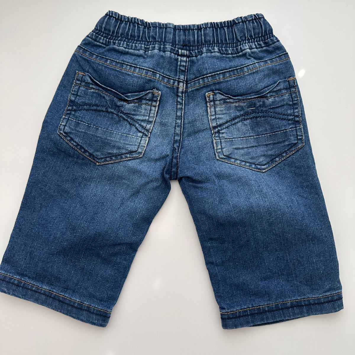 Kinder Jeans-Bermuda Blau Gr. 92/98