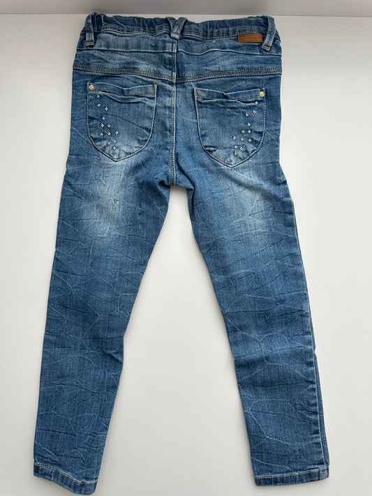 Name It Mädchen Jeans Slim Fit Blau Gr. 104