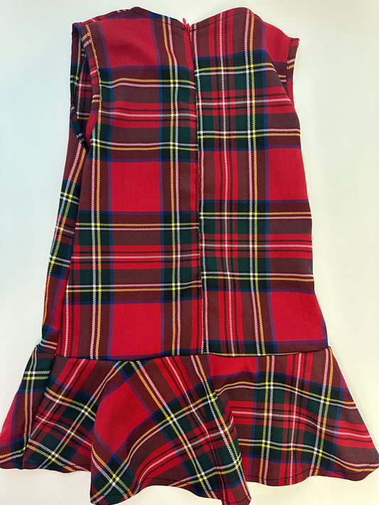 Kariertes Kleid mit Schleife – Grösse 86