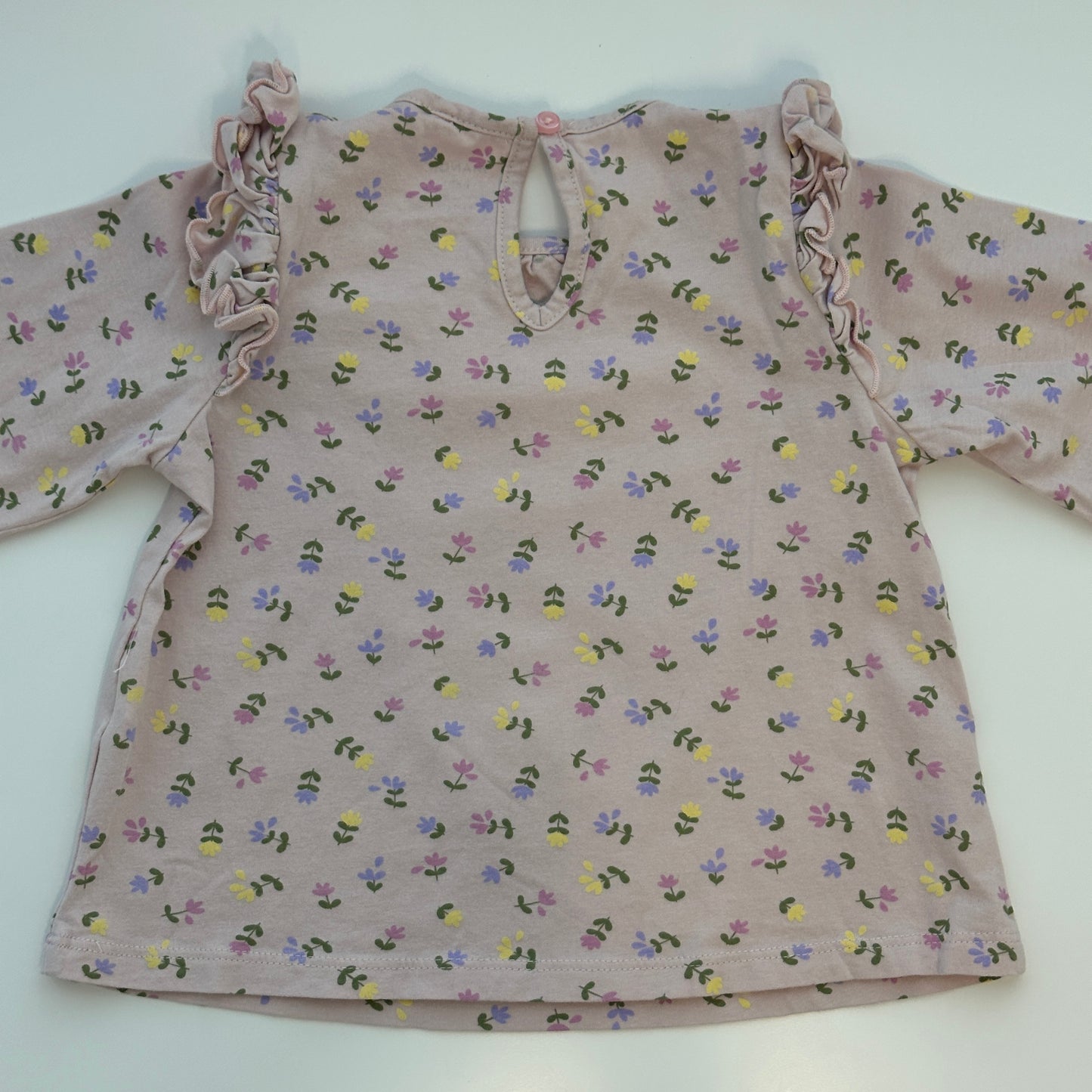 Manor Baby Langarmshirt mit Blumenmuster – Grösse 92