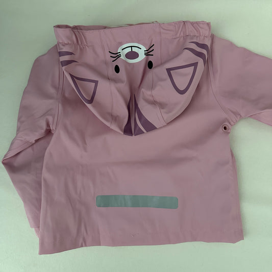 Lilly & Dan Regenjacke Katze Rosa Gr. 86/92