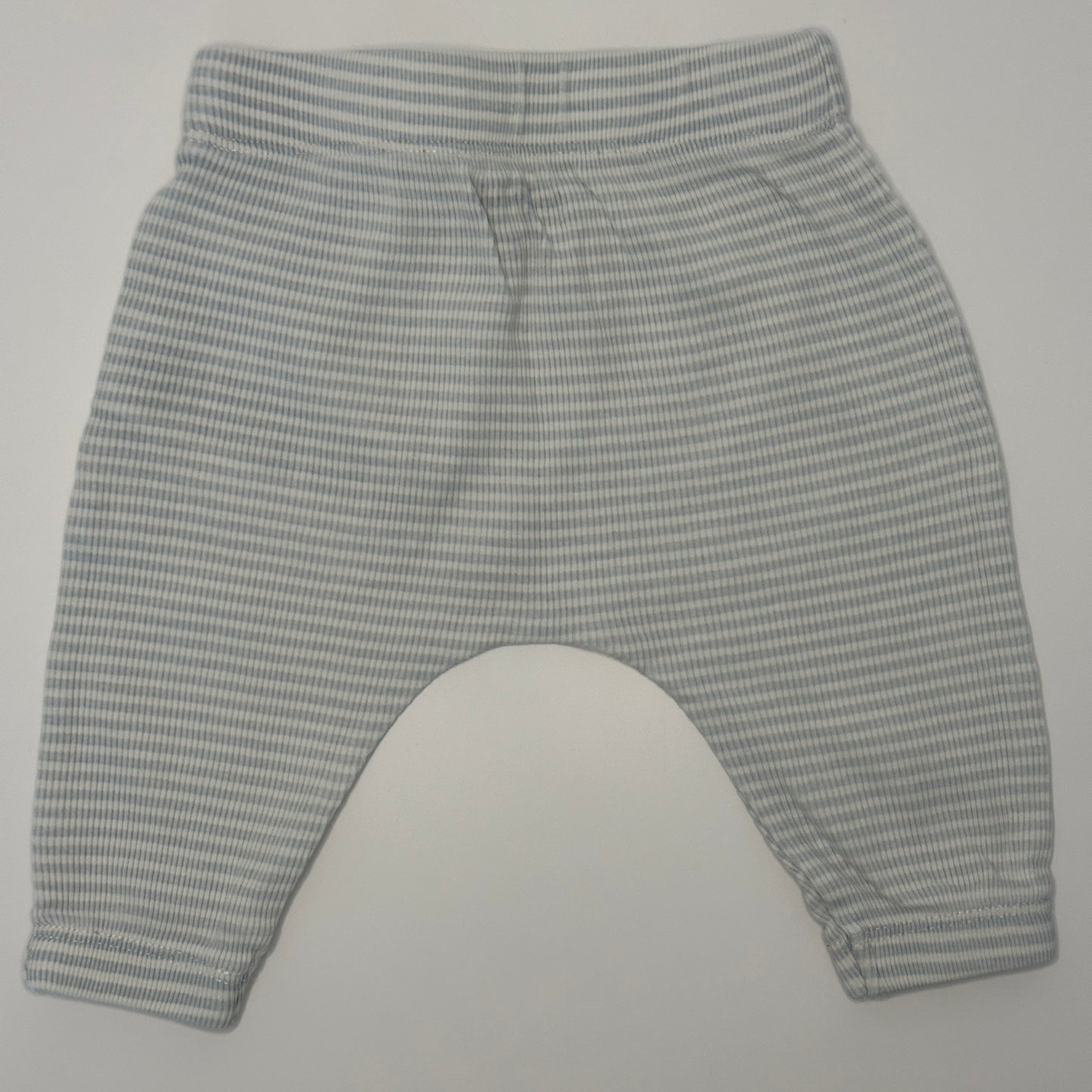 Babyhose Hellgrau-Weiss Gestreift Gr. 62