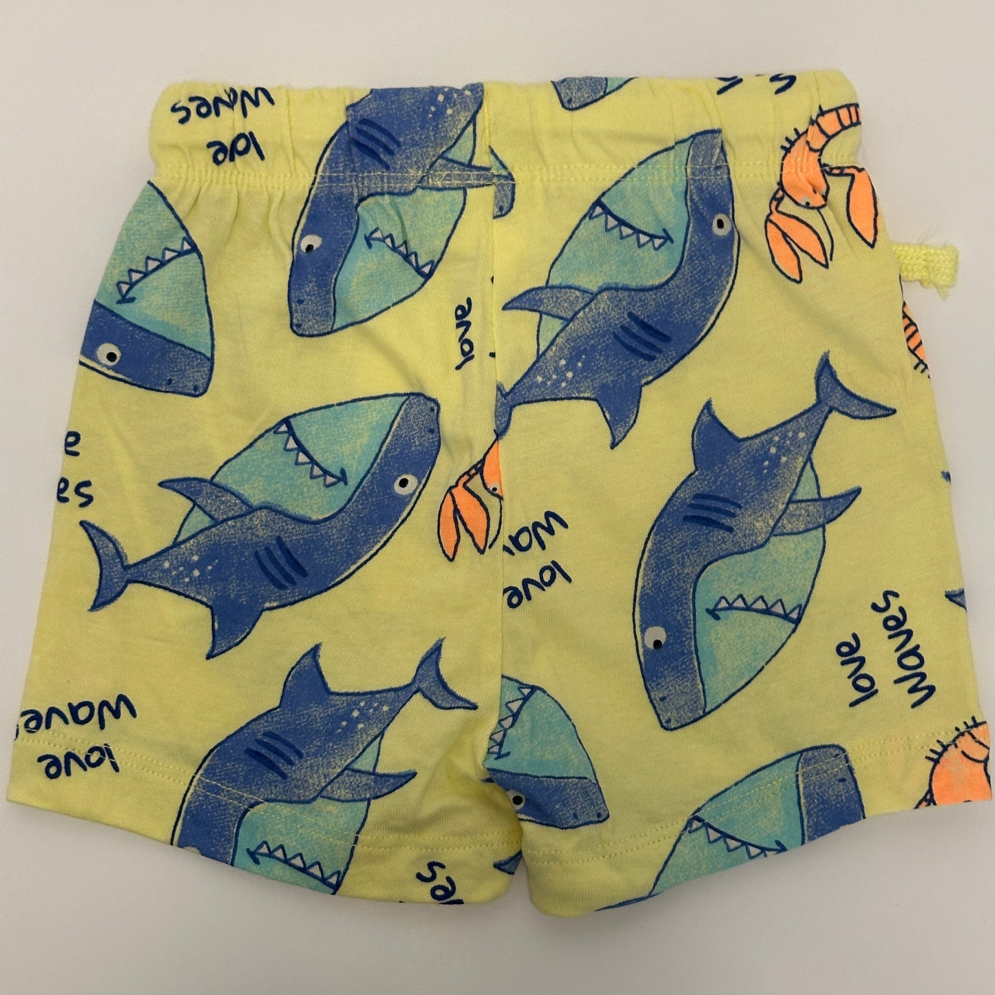 Kurze Babyhose mit Meeresmotiven Gr. 68