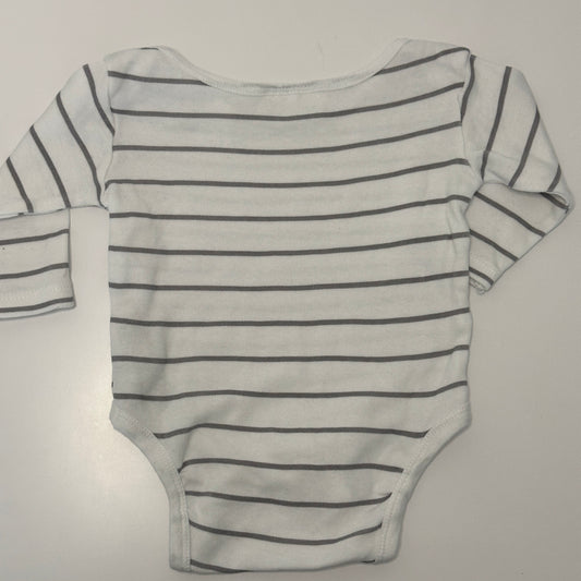 Langarm-Body Gestreift Gr. 74