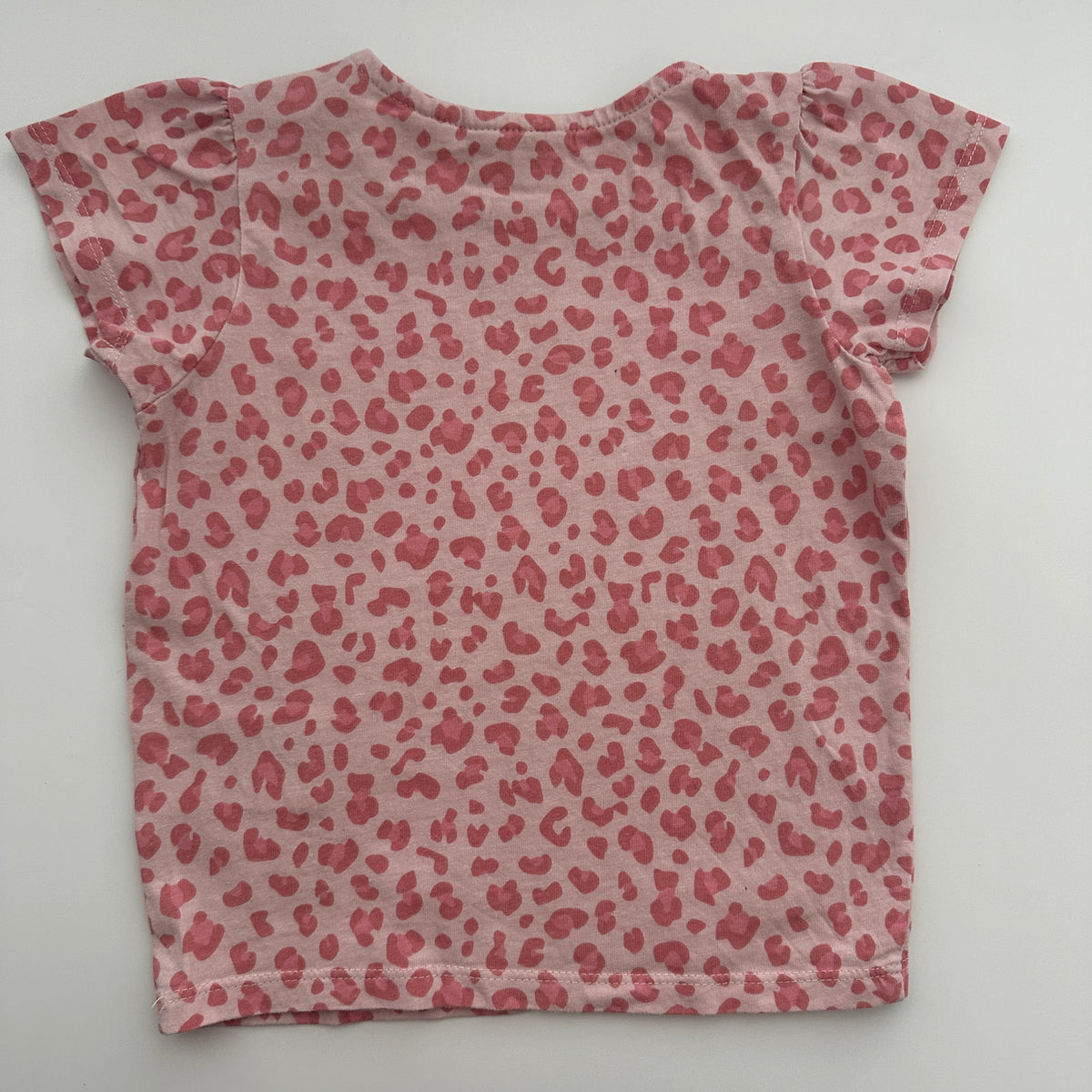 Lupilu Kinder T-Shirt Rosa Leo-Print Gr. 92