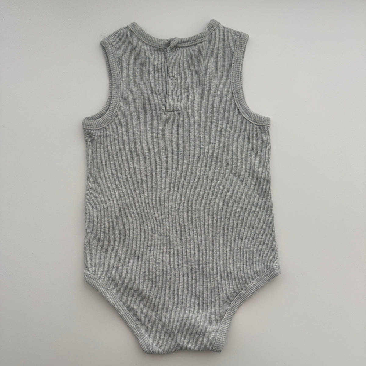 Vertbaudet Baby Ripp-Body Grau Gr. 86