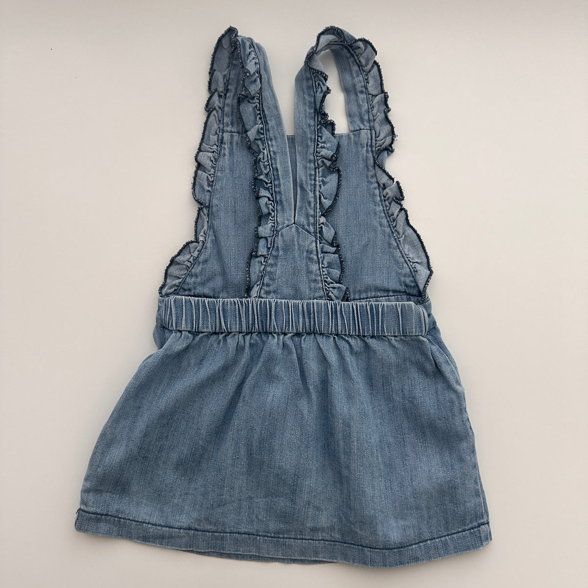 Vertbaudet Jeans-Latzkleid Blau Gr. 86 / 2 Jahre