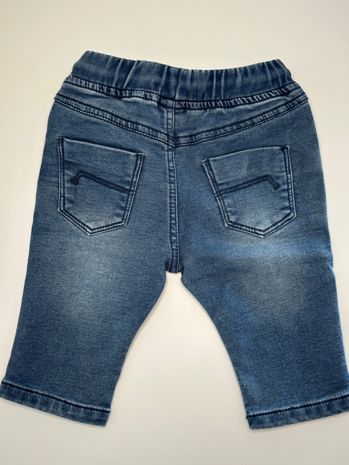 Jeanshose mit Gummibund und Kordelzug Gr. 62