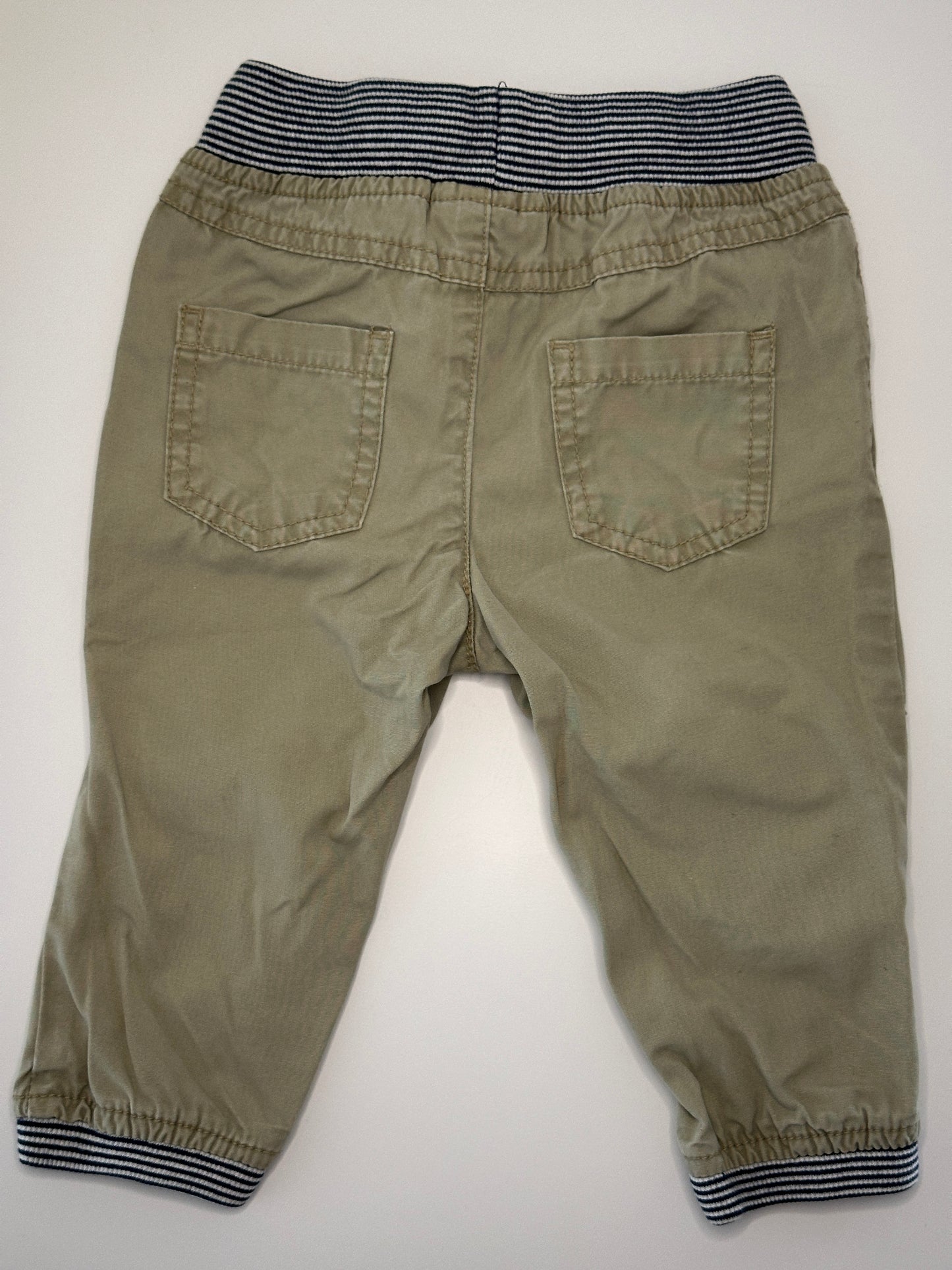 Bequeme Babyhose mit Streifenbund Gr. 74